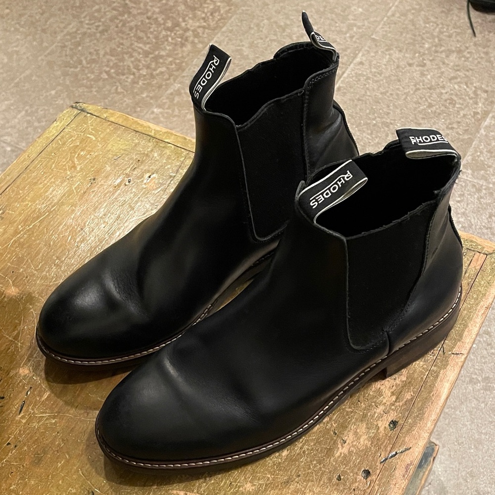 RHODE Men's  Black Leather Boots